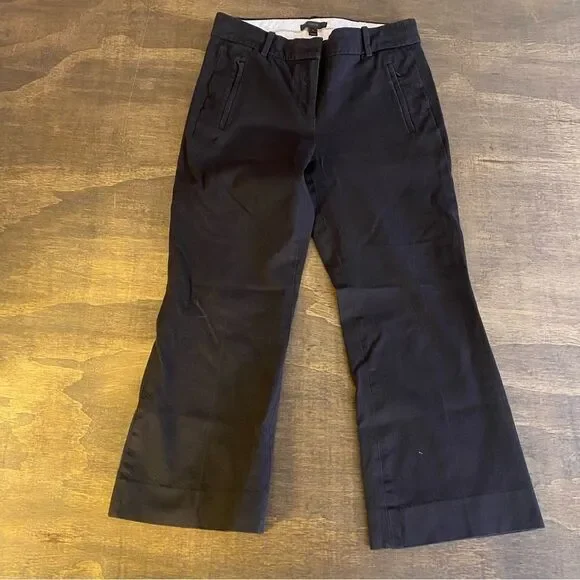 J. Crew Black Chino Trouser Pants - Picture 2 of 6